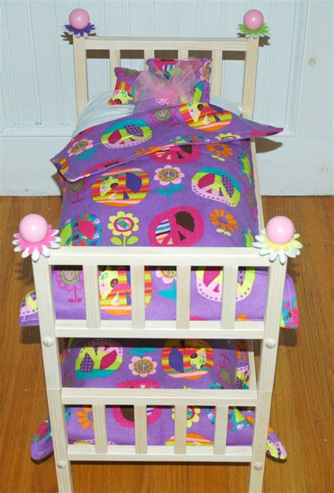 Doll Bunk Bed Purple Peace Julie Bunk Bed Fits American Girl Doll