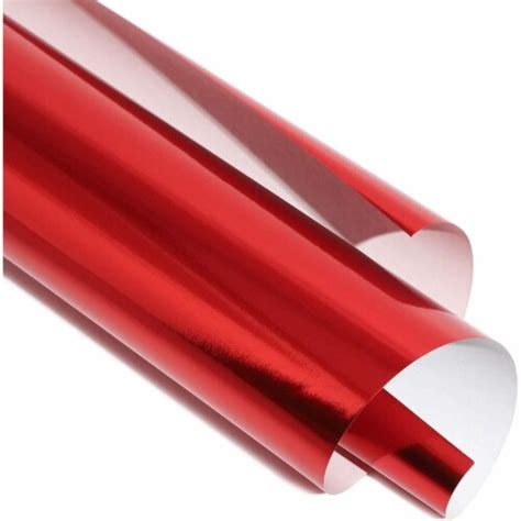 Metallic Foil Paper Sheets For Crafting 85 X 11 In Red 50 Pack