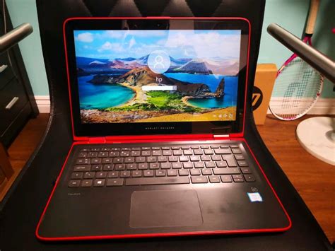 Hp Pavilion X360 I3 6100u 240gb Ssd Touchscreen Red Laptop Mint
