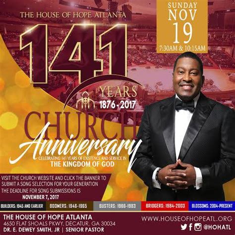 House Of Hope Celebrates 141st Church Anniversary
