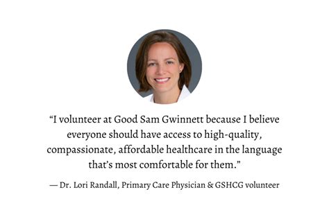 Volunteer Good Samaritan Health Center Of Gwinnett