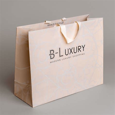 Luxury Paper Bag Modern Luxury Shopping Matt Lamination Inside