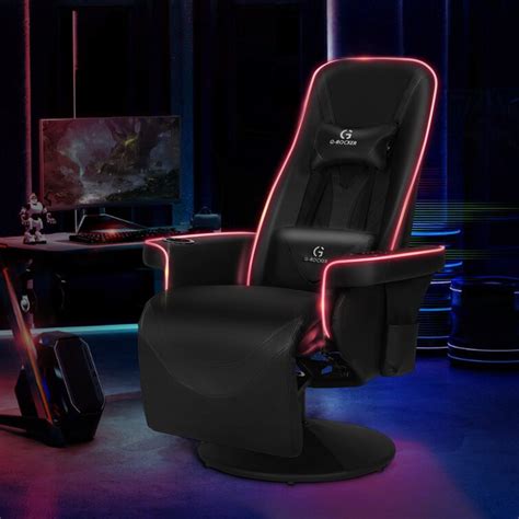 Modern Depo Video Gaming Chair With Rgb Led Lights High Back Ergonomic