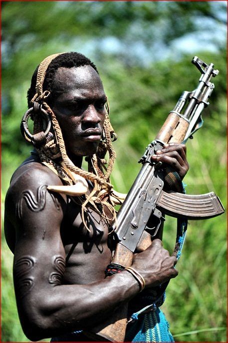 Etiopia Mursi Warrior By Andrelandrover African Tribes African Men