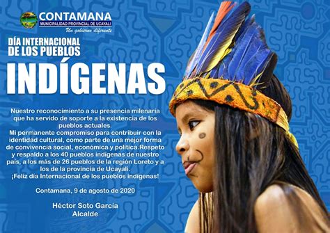 ¡nueve De Agosto Día Internacional De Los Pueblos Indígenas