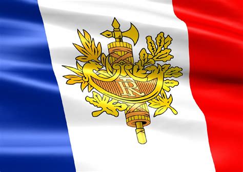 The flag of france (french: Герб и флаг Франции - Франция