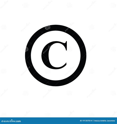 Illustration Vector Graphic Of Copyright Label Icon Template Stock