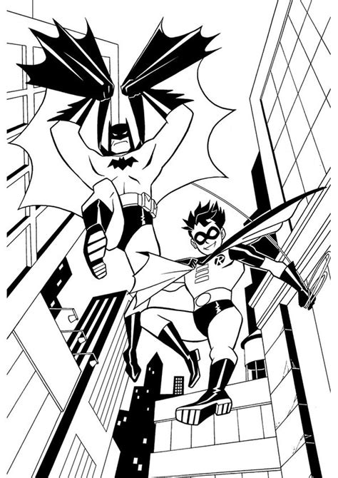 Batman And Robin Coloring Pages Printable