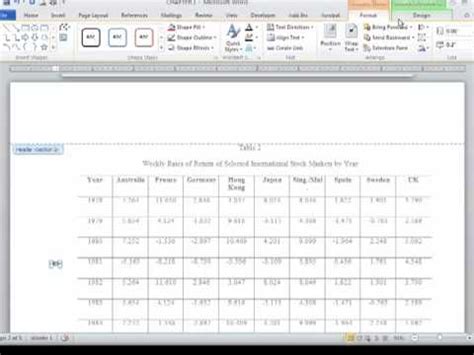 Microsoft Word Landscape Page Numbers - YouTube