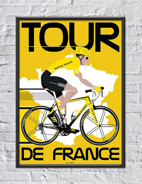 The 2021 tour de france will start in brest in brittany, on saturday, june 26 having originally been as ever, the grand finale and the crowning of the tour de france champion comes in paris on the. a2 tour de france art print by lime lace ...