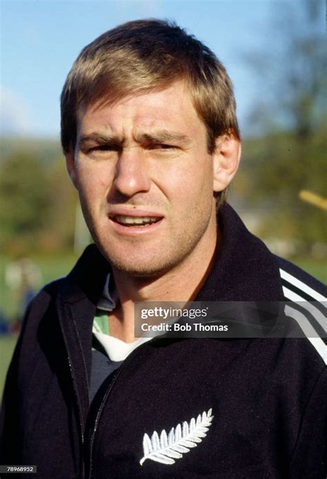 Circa 1983 Mark Shaw New Zealand Flanker Who Played In 30 Tests For