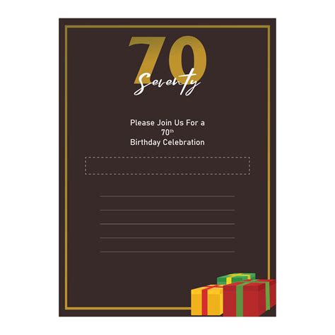10 Best 70th Birthday Invitations Free Printable Pdf For Free At Printablee