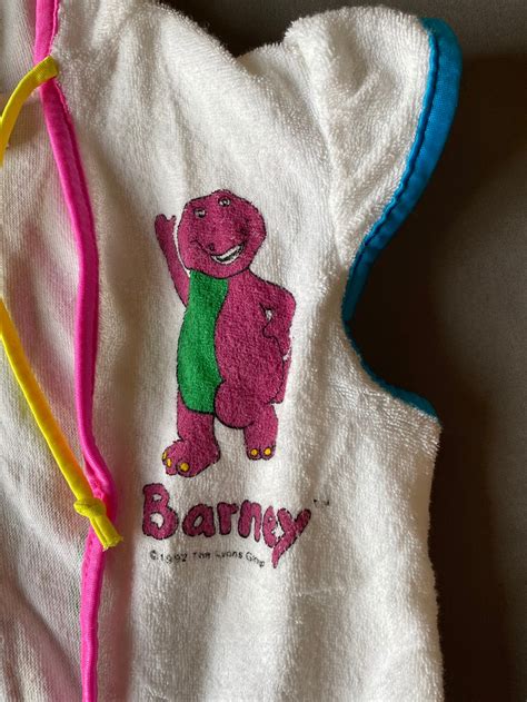 Vintage Barney Towel Swimming Robe Etsy