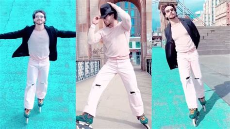 Wow Tiger Shroff Swiftly Moves Glides As He Roller Skates His Way