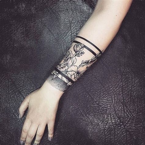 armband-flower-tattoo-arm-band-tattoo,-inspirational-tattoos,-metal-tattoo-in-2021-arm-band