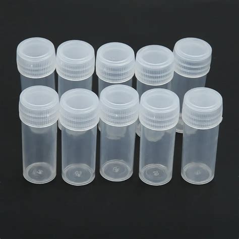 50pcs 5g Plastic Bottles Volume Sample Bottle 5ml Small Bottle Vial