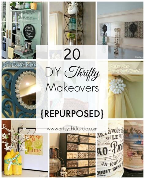 20 Diy Thrifty Makeovers Repurposed Items Artsy Chicks Rule