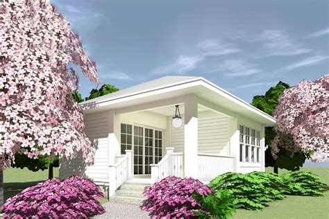 Tiny House Plan With Corner Porch 44171td Architectural Designs