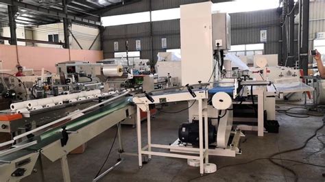 Automatic Paper Towel Production Line Band Saw Cutting Machine Heat Shrinking Machine Youtube