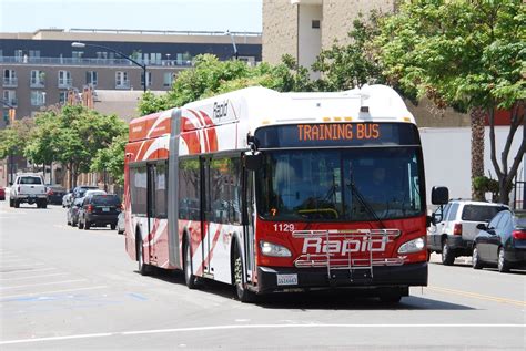 Mts Rapid Bus New Flyer Xn60 Xcelsior Bus In Downtown San So Cal