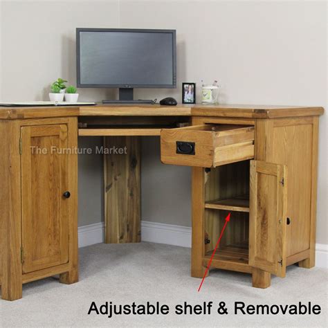 99 Rustic Oak Corner Desk Used Home Office Furniture