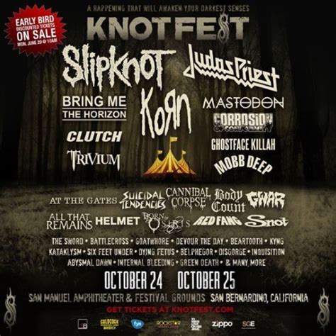 May 25, 2021 · knotfest iowa 21 it's billed as a monumental return home, and it appears to be just that, as knotfest, slipknot's own destination festival, is stopping in the band's home state of iowa sept. Trivium confirma participación en el Knotfest - Trivium Mexico