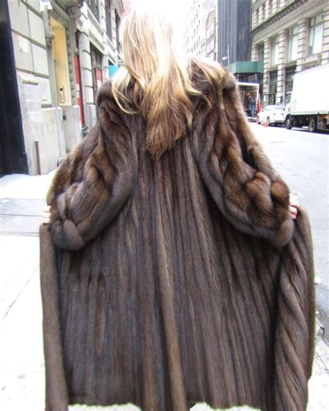 Just Reduced Barguzin Russian Sable Pre Owned Coat Size 8