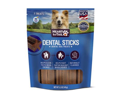 Free shipping on orders $49+ and the best customer service! Dental Sticks or Chew Bones for Dogs - Heart to Tail | ALDI US