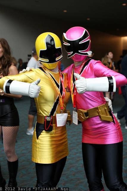 Pink and Yellow Ranger 女戦士 スーパーヒーロー パワーレンジャー