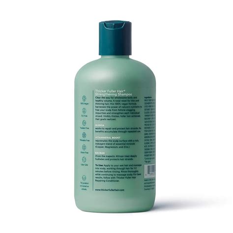 Thicker Fuller Hair Strengthening Shampoo Green 12 Fl Oz Single Shampoo
