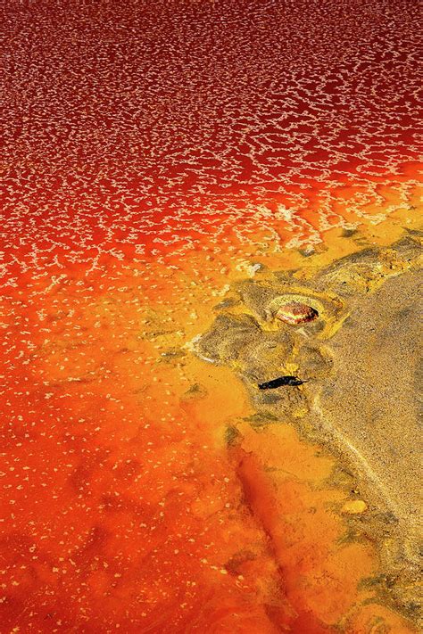 Red Mineral Laden Water In Rio Tinto Photograph By David Santiago