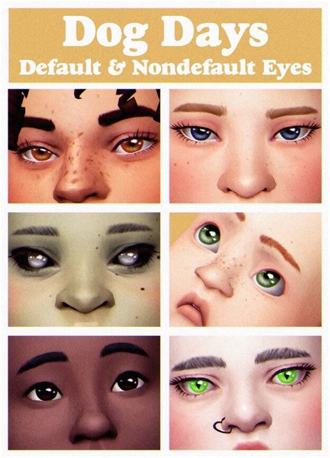 Sims 4 Dog Days Default Nondefault Eyes The Sims Book