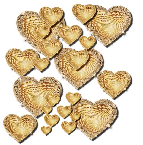Gold Heart Transparent Gold Heart Png Clip Art Image Png Download Images