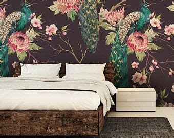 Wallpapers by xwallcolors on Etsy | Wall stickers bedroom, Floral