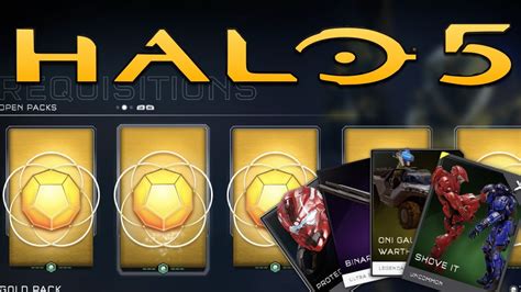 Halo 5 Gold Req Pack Opening First Halo 5 Guardians Pack Opening