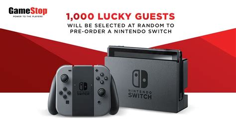 Gamestop Will Let 1000 People Pre Order A Nintendo Switch On Saturday