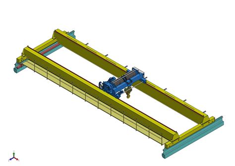 Double Girder Electrical Overhead Travelling Crane Seratech Systems