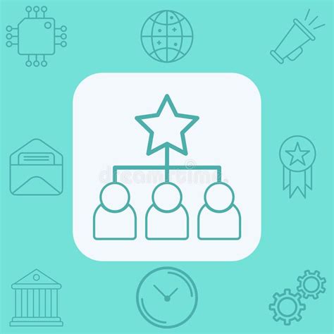 Organizational Chart Icon Vector Hierarchy Solid Logo Stock Vector