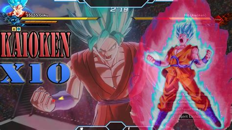 Kaioken X10 Dragon Ball Xenoverse 2 Gameplay Goku Vs Hit Kaioken Youtube