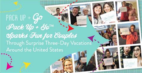 Pack Up Go™ Sparks Fun For Couples Through Surprise Three Day Vacations Around The United
