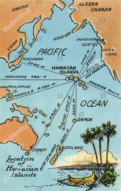Map Of The Islands In The Pacific Ocean