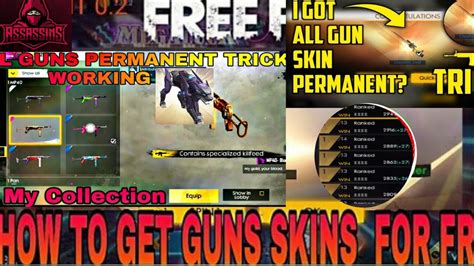 Explore origin 0 base skins used to create this skin. FREE FIRE GUN SKIN TRICKS? LETS CHECK IT OUT (2019 ...