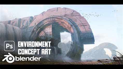 Environment Concept Art Circle №09 Blender 29 Photoshop