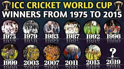 Icc Cricket World Cup Things To Know About Past Winners And Losers Hot Sex Picture