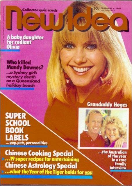 Olivia Newton John New Idea Magazine 08 February 1986 Cover Photo
