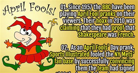 50 Interesting Events That Happened On April Fools Day Fact Republic