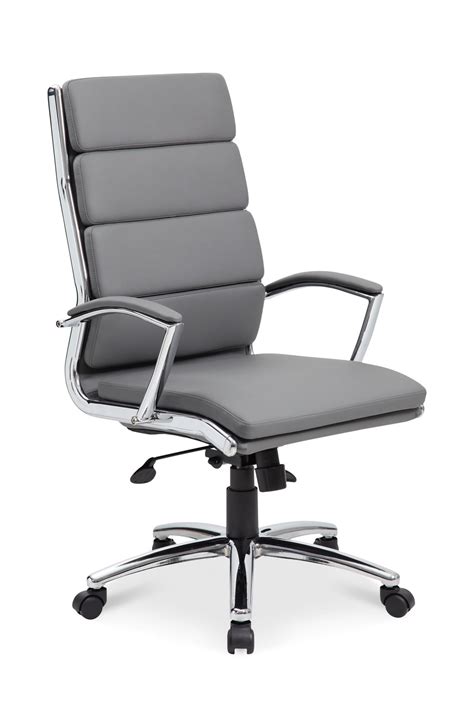 The smugdesk has a high back design for a maximum lumbar support the manufacturer offers a free replacement or money back guarantee warranty policy High Back Gray Office chair by Thomas Cole | HOM Furniture