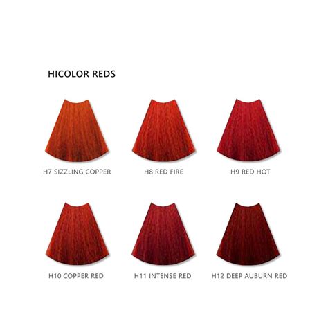 Loreal Hicolor Copper Red Red Hair Dyes Colourwarehouse Dyed Red Hair Hair Color Chart