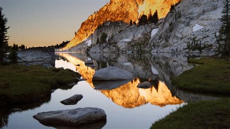 Wallpaper Landscape Lake Rock Nature Reflection Coast Cliff