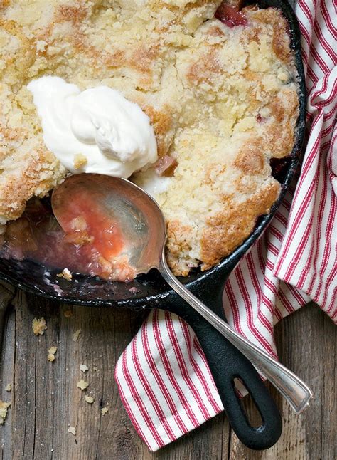 Easy Strawberry Rhubarb Cobbler Seasons And Suppers